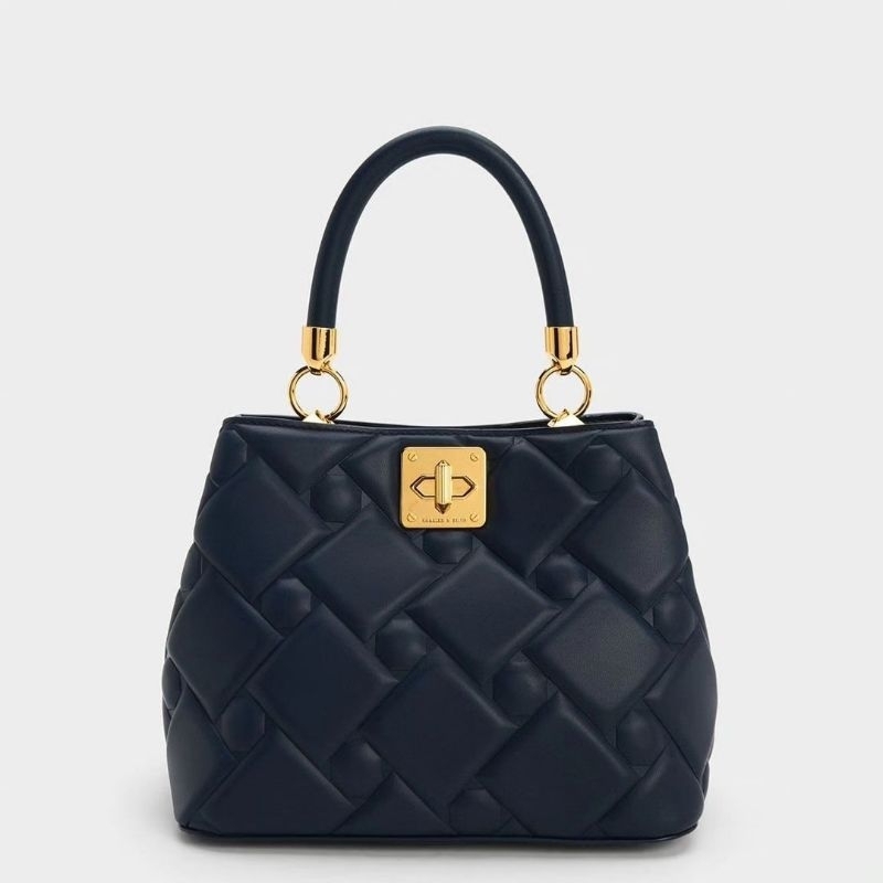 CK Tillie Quilted Top Handle Bag