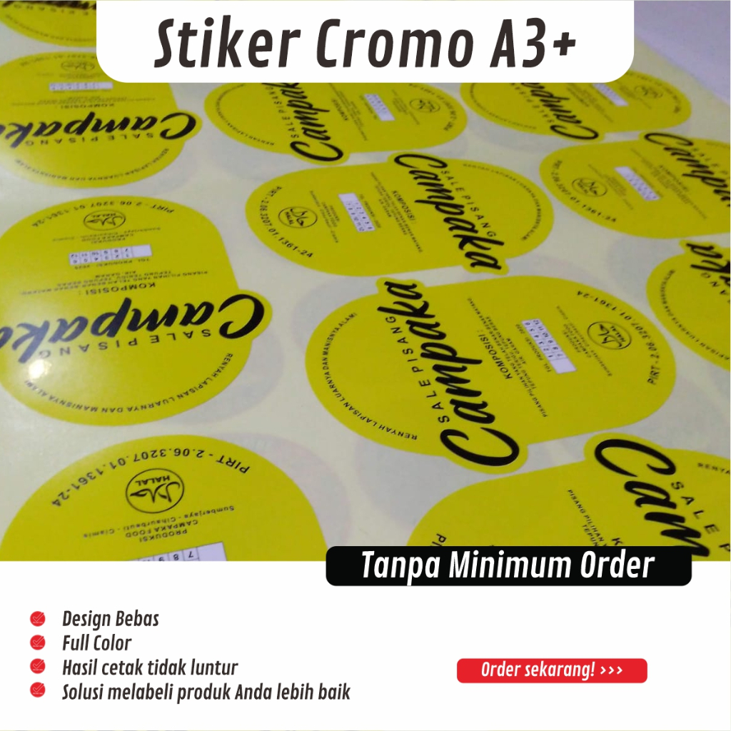 

Cetak Stiker Cromo Lembaran A3+