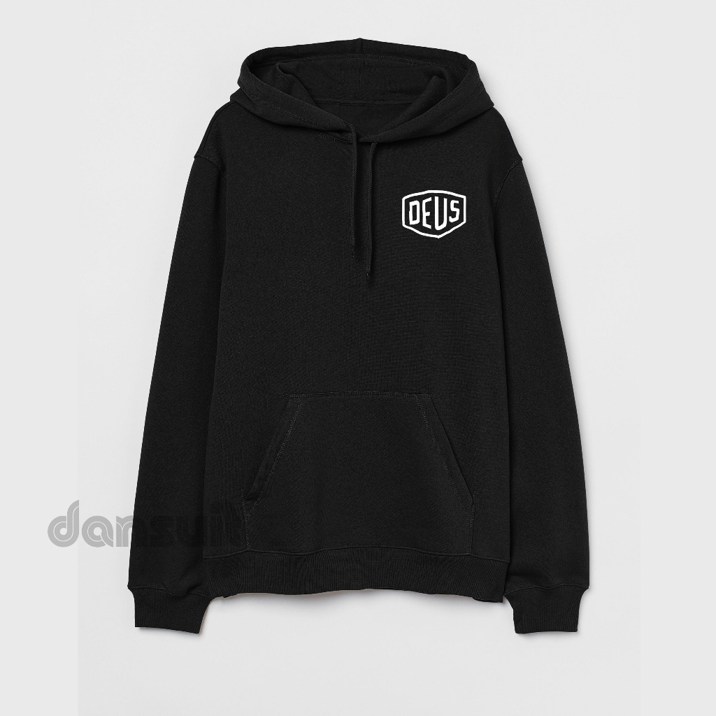 Sweater Hoodie Pria/Wanita Size M - XXXL Sweater Hoodie DEUS Stock Logo Bahan Tebal Premium