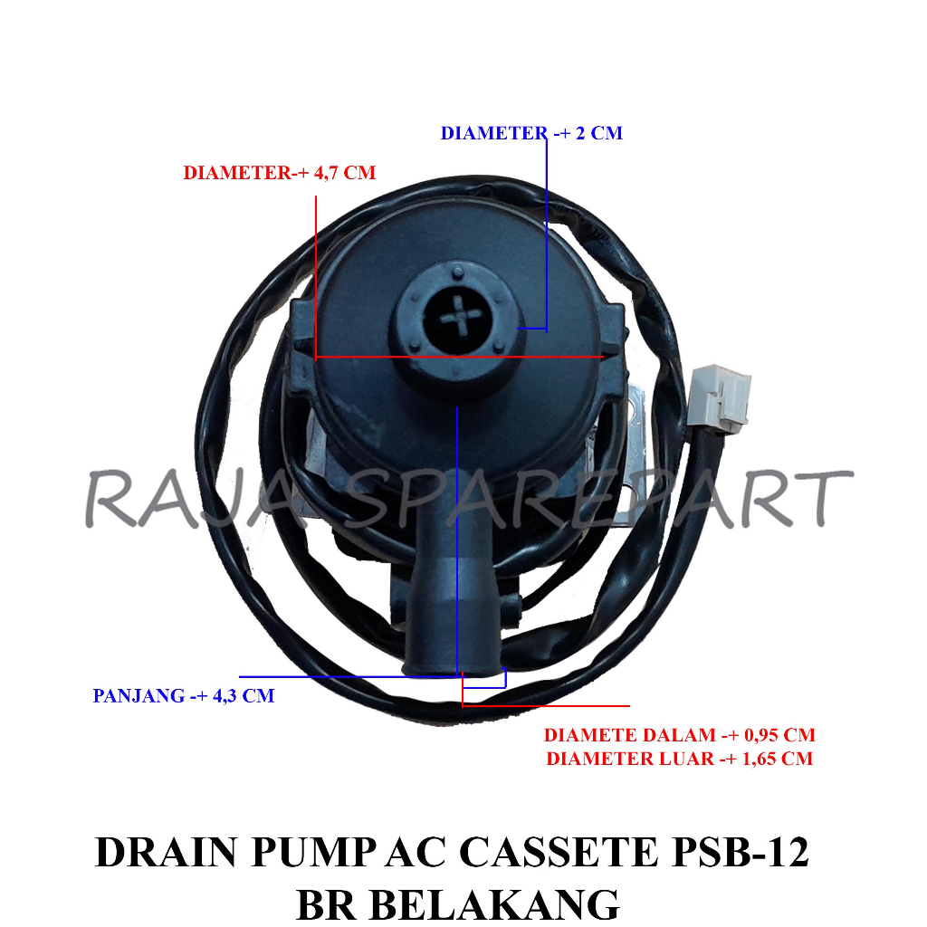 Drain Pump Air Conditioner (AC) CASSETE PSB-12 BR Belakang