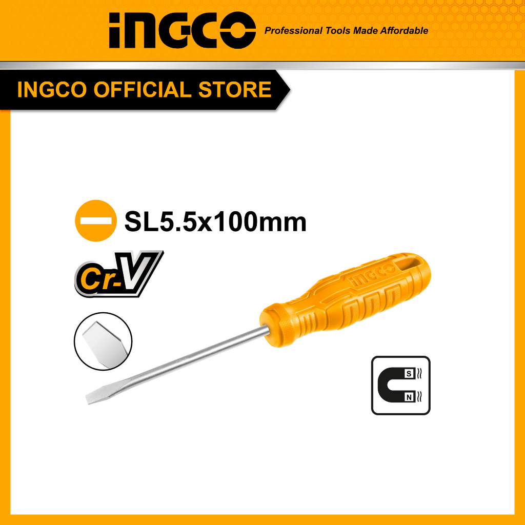 (INGCO) - OBENG  GG.FIBER 4" (-) INGCO HS585100