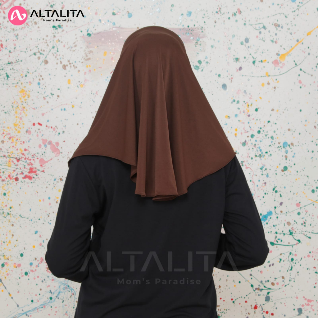 Altalita - Hijab Bergo Qiara Penguin Size S Kerudung Sport Instan Menutup Dada Terbaru Jilbab Jersey Instan Premium Cocok Untuk Sekolah Olahraga Volly Futsal Senam dan Sehari-Hari