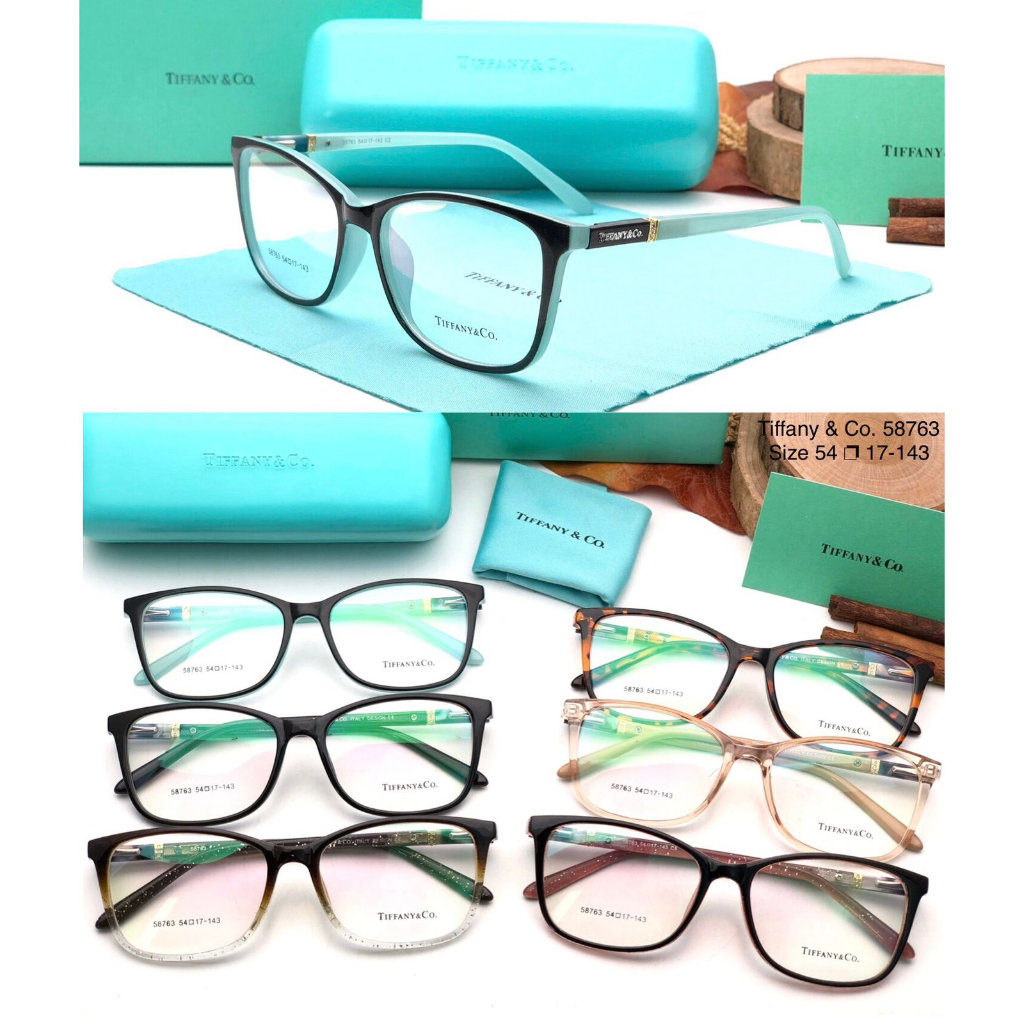 Frame Kacamata Tiffany & Co. PREMIUM Cat Eye Wanita, Mata Kucing