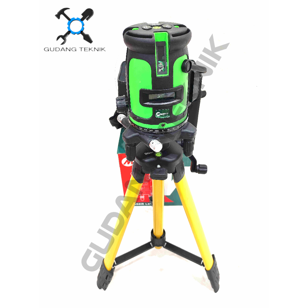 (MAILTANK) Waterpass Laser 4 Line Level CORDLESS SH79 MAILTANK / Waterpas Garis Siku Laser BATERAI - Leveling Line Water SH 79 SH-79 MAILTANK