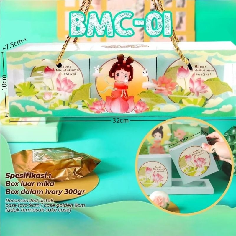 

BOX PACKAGING DUS MOONCAKE / KUE BULAN - BMC 01
