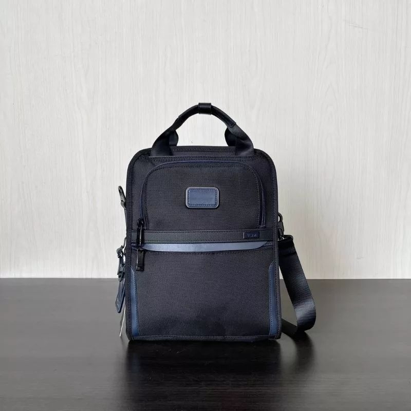 Tas Tumi Alpha Bravo 3 Medium Tote Travel Multifungsi Black Navy M2Colloection_id2