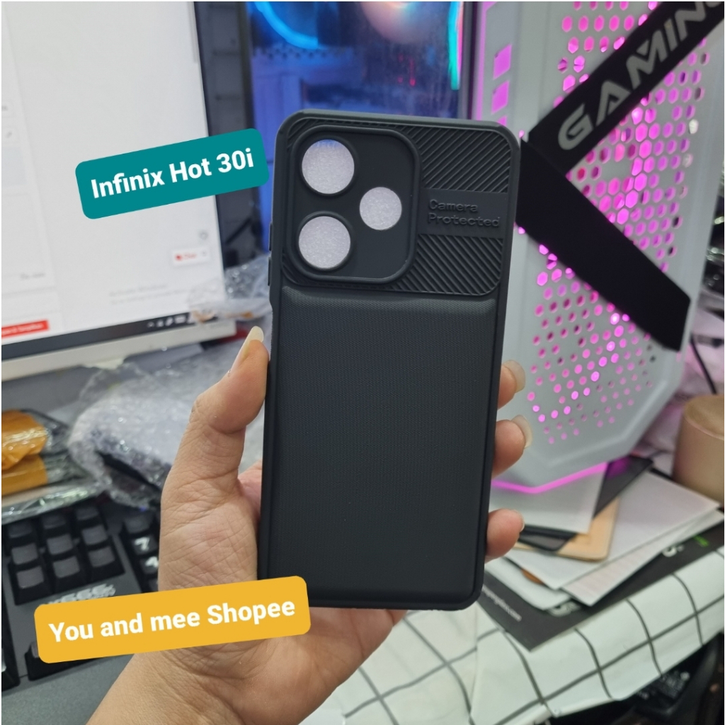 Cross GRAIN Case BLACK 5G INFINIX HOT 30i Softcase Hitam Gelap Anti Luntur Model Baru Protecth Camera TPU Silicone Hard Protector Kamera Bagus Fiber Caseology Karet Plastik silikon Bagus Dan Murah Tapi keren Original Ori Karet Casing Hot30i 30 i 3 0 4G 5G