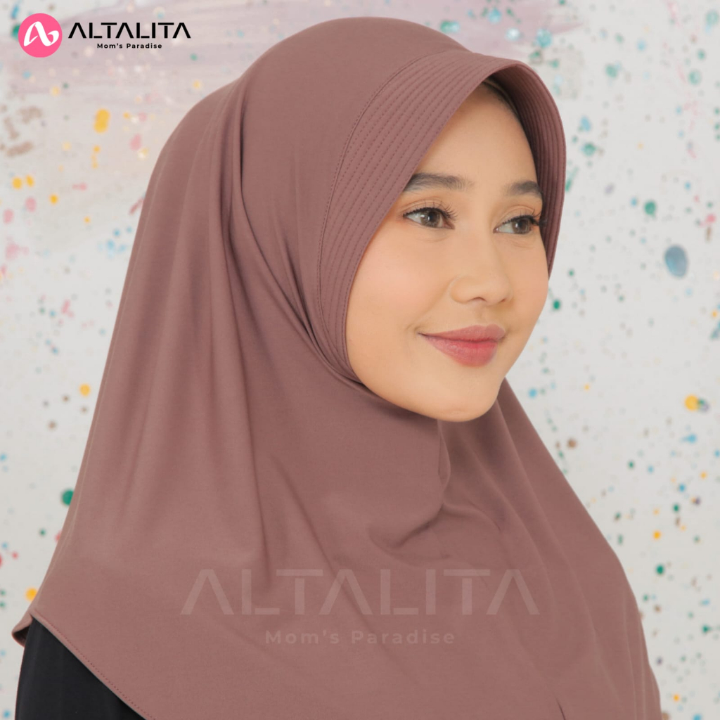 Altalita - Jilbab Bergo Instan Qiara Penguin Size S Hijab Sport Jersey Premium Kerudung Instan Menutup Dada Terbaru Cocok Untuk Sekolah Olahraga Volly Futsal Senam dan Sehari-Hari