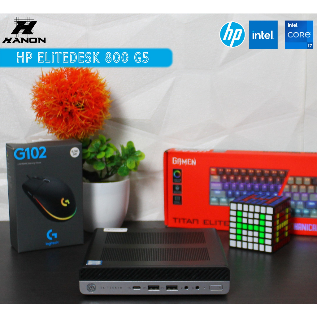 HP EliteDesk 800 G5 Tiny PC Like New Core i7-9700T | up to 64GB Ram | 512GB SSD + 1500GB HDD Dual St