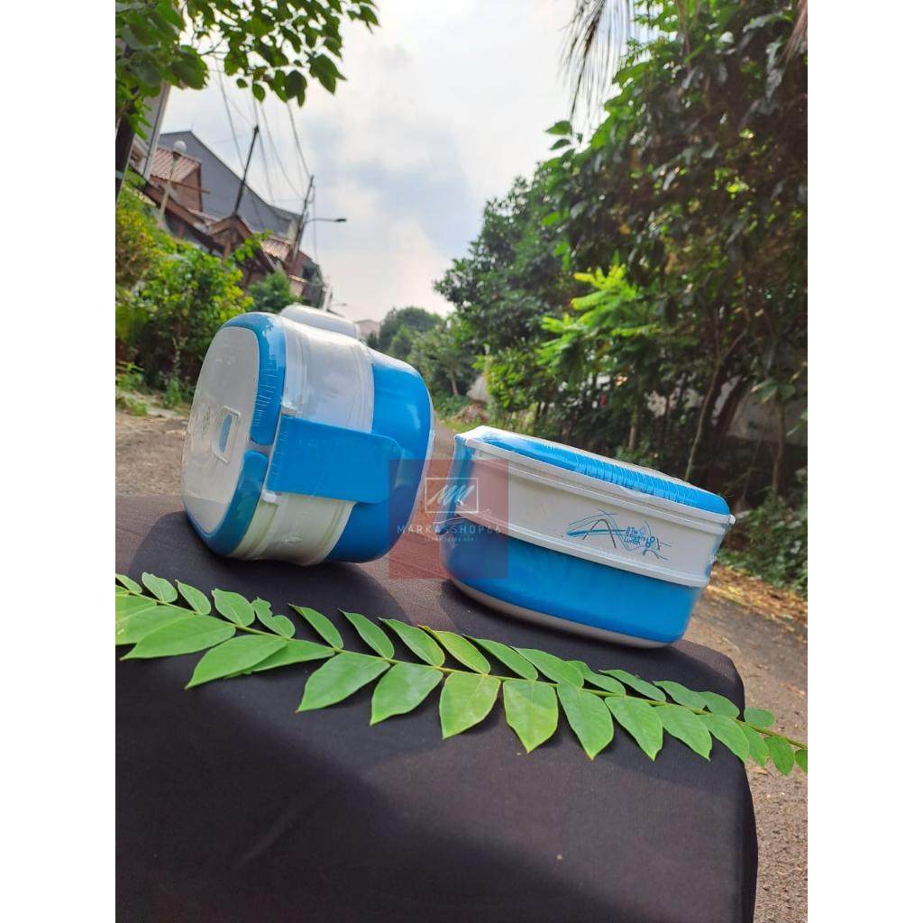 LUNCH BOX DUA SUSUN / KOTAK MAKAN KOTAK KODE 8927