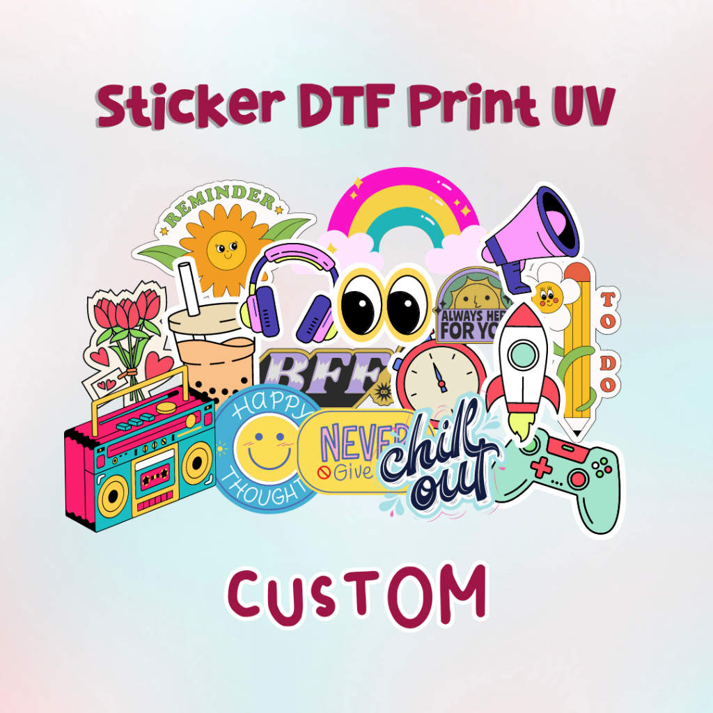 Sticker DTF UV - Sticker print UV - CUSTOM