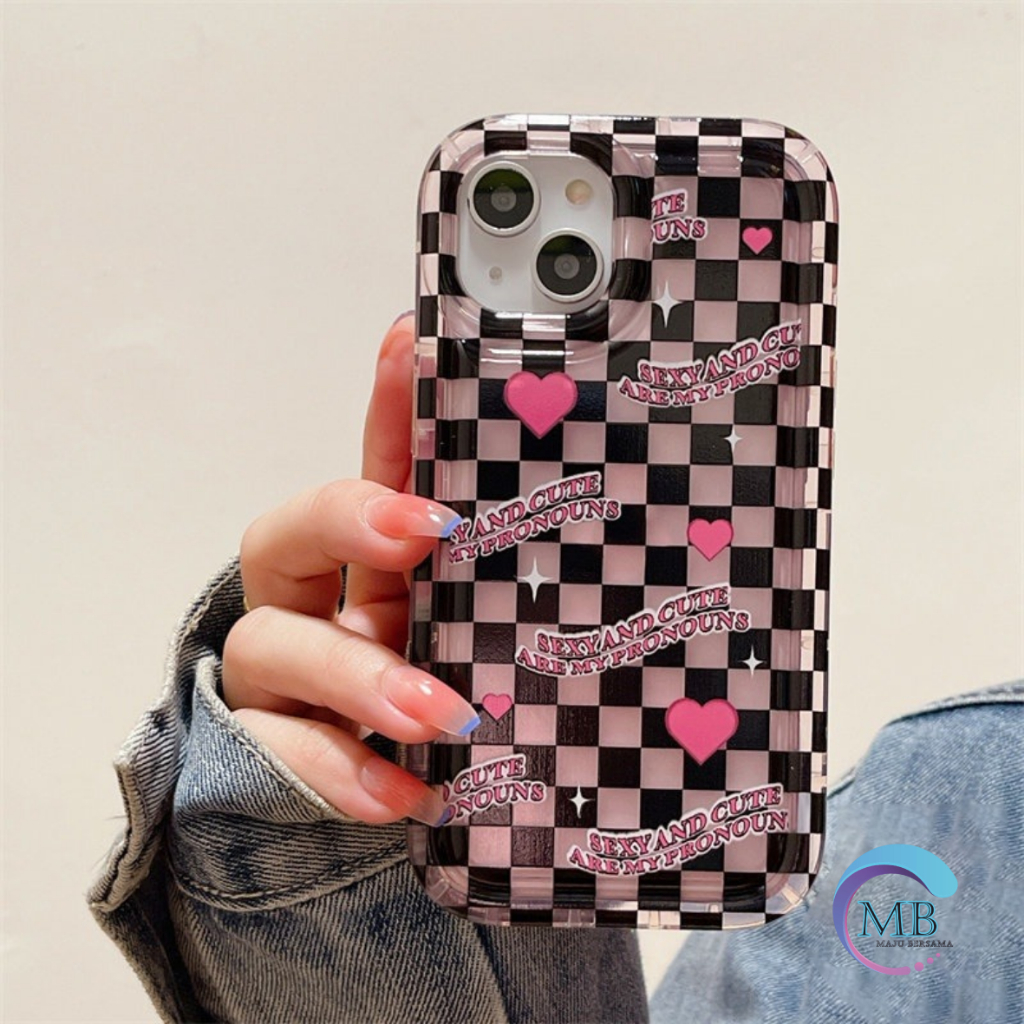 SS824 SOFTCASE AIR BAG LOVE GRID FOR REALME 5 5I 5S C3 6I NAZO10 10A 20A 7I C17 10 4G C11 C12 C25 C25S 20 C15 C20 C20A C11 2021 50I C21Y C25Y C30 C30S C31 C33 C35 50A PRIME C53 C55 MB5011