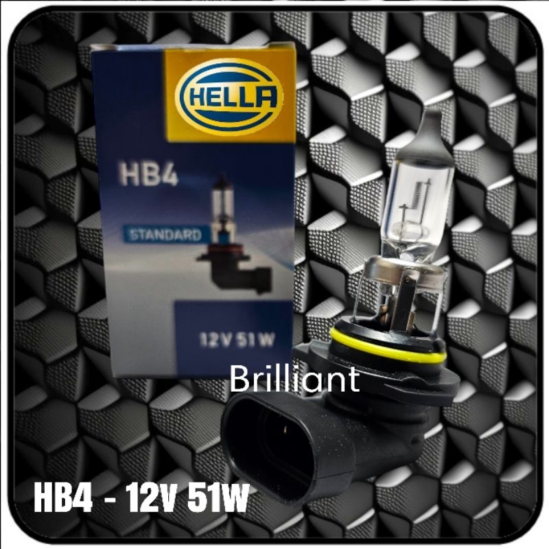 Bohlam Lampu Halogen Standart - Hella Original - H1 H3 H7 H8 H9 H11 HB3 HB4 HIR2 / 9005 9006 9012