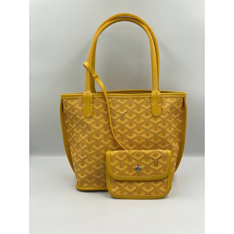 GYD Anjou Mini Tote Reversible Women Bag Yellow