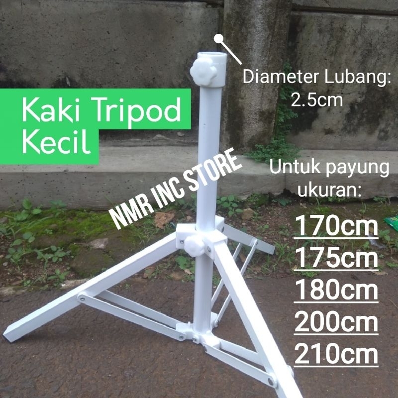 Kaki Tripod Penyangga Dudukan Payung Tenda Pantai Ukuran Kecil