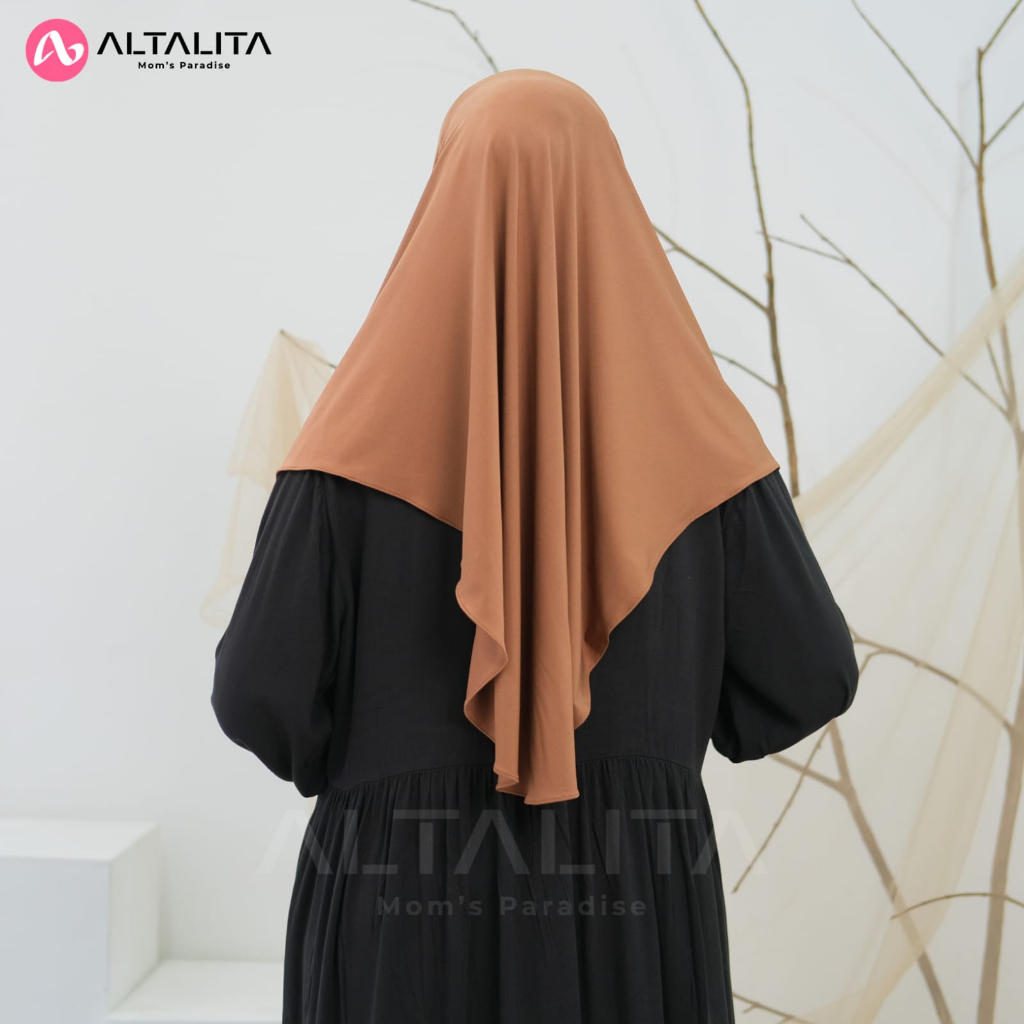 Altalita - Jilbab Instan Qanita Penguin Ukuran L Hijab Bergo Hamidah Instan pet Tebal Bahan Jersey Premium Kerudung Sport Instant Menutup Dada Cocok Untuk Sekolah Olahraga Volly Futsal Senam dan Sehari-Hari