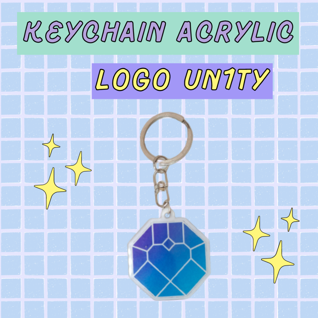 [READY] KEYCHAIN ACRYLIC - KEYCHAIN LOGO UN1TY - KEYCHAIN UN1TY