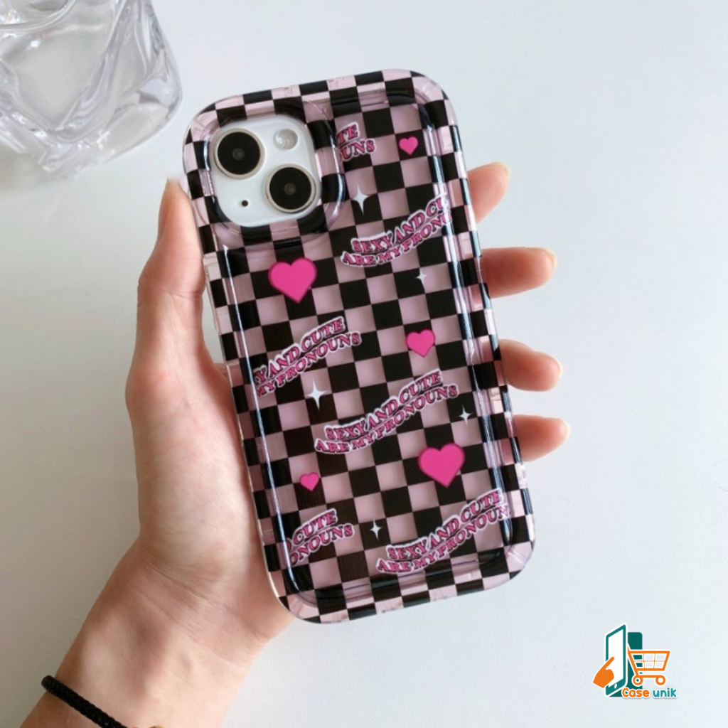 SS824 SOFTCASE AIR BAG LOVE GRID FOR VIVO Y27 Y02 Y12 Y15 Y17 Y11S Y11 Y15S Y01 Y16Y Y02S Y20 Y20I Y20S Y12S Y12A Y30 Y50 Y21 Y32 Y33S Y21T Y33T Y22 Y22S Y35 Y53 Y55 Y75 Y83 Y71 Y81 Y93 Y95 Y91C Y36 Y1S V5 V27 V27S16 S16 PRO V27E S16E Y27S V29 Y17S CS5969