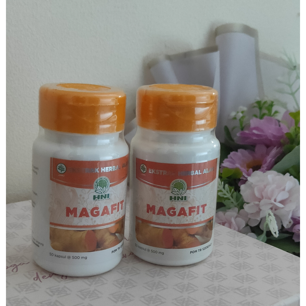 Magafit isi 50 kapsul Original HNI HPAI - lambung pencernaan