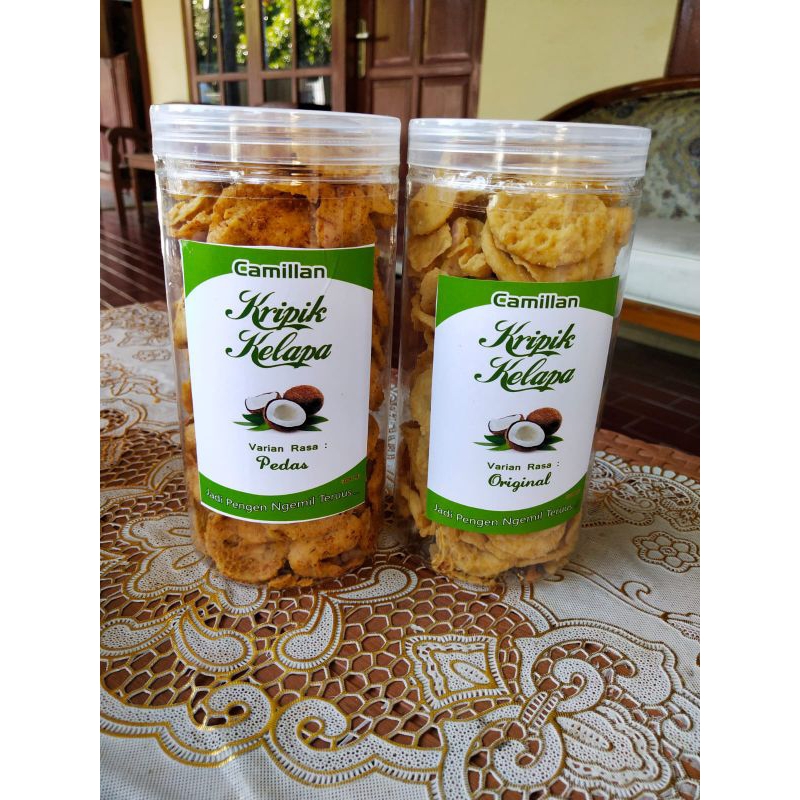 

keripik kelapa cemilan khas kebumen