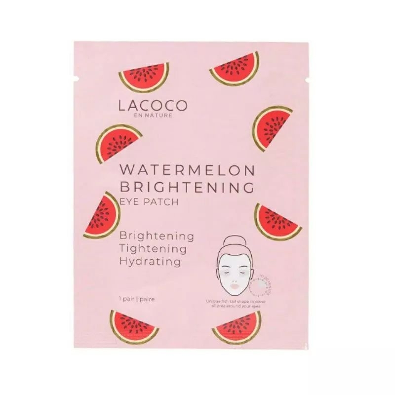 LACOCO Sheet Mask Intensive Serum Glowing pencerah Wajah dan Kelopak Mata kurangi garis halus mata panda Aman BPOM