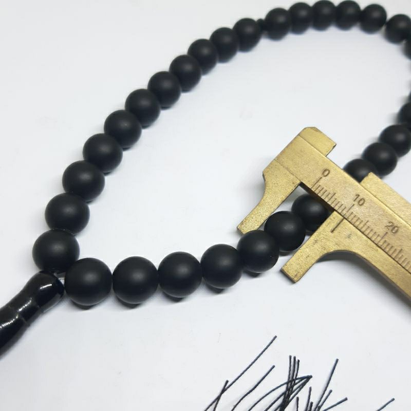 Tasbih Black Onex Dop 10mm 33Butir original