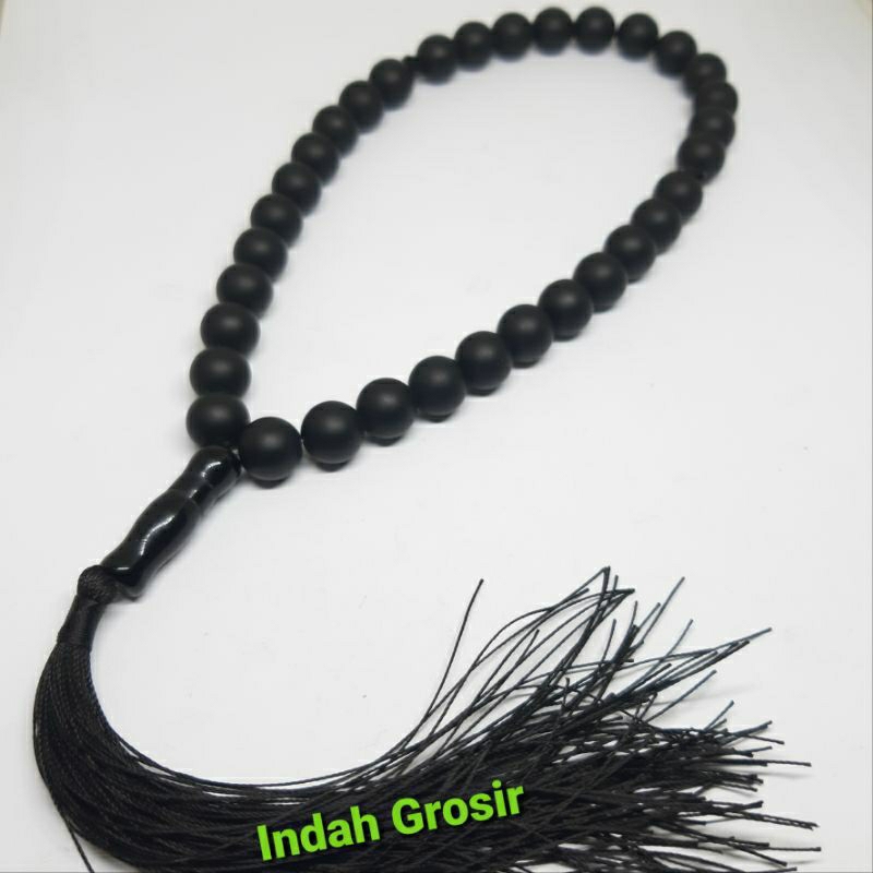 Tasbih Black Onex Dop 10mm 33Butir original