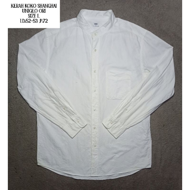 UNIQLO / kemeja kerah shanghai