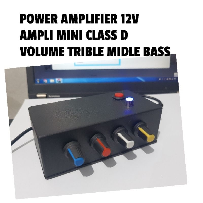 PROMO POWER AMPLIFIER MINI  12 VOLT + TONE CONTROL VOLUME TRIBLE MIDLE BASS PAM 8610 2x15w / AMPLI M