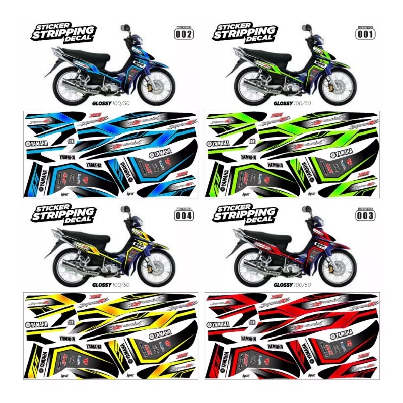 (Bisa COD) Decal Jupiter z / sticker variasi Jupiter z 2005-2009 / aksesoris body motor Jupiter z 11