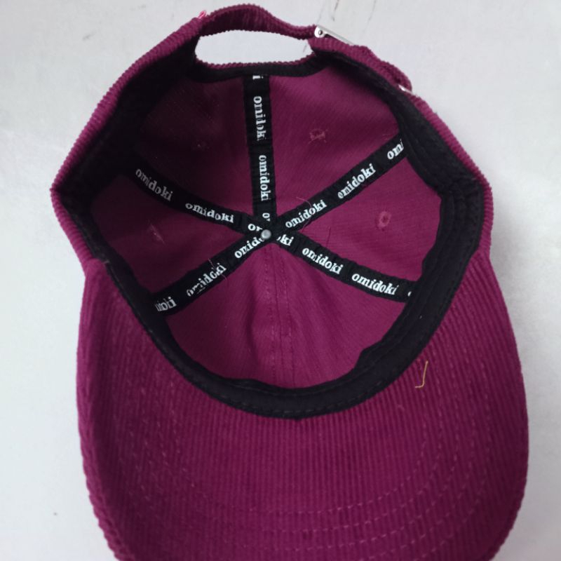 Topi Corduroy Dark Purple Omidoki Topi Distro Pria