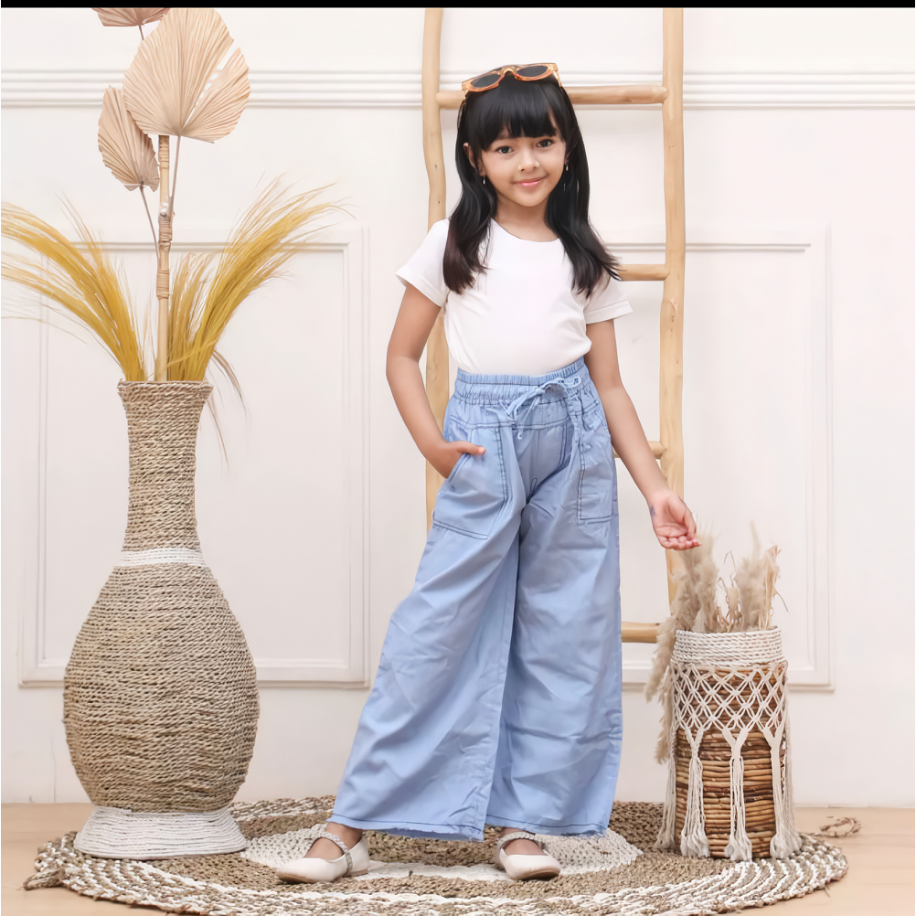 CELANA KULOT JEANS ANAK RAWIS SERUT / CELANA ANAK PEREMPUAN