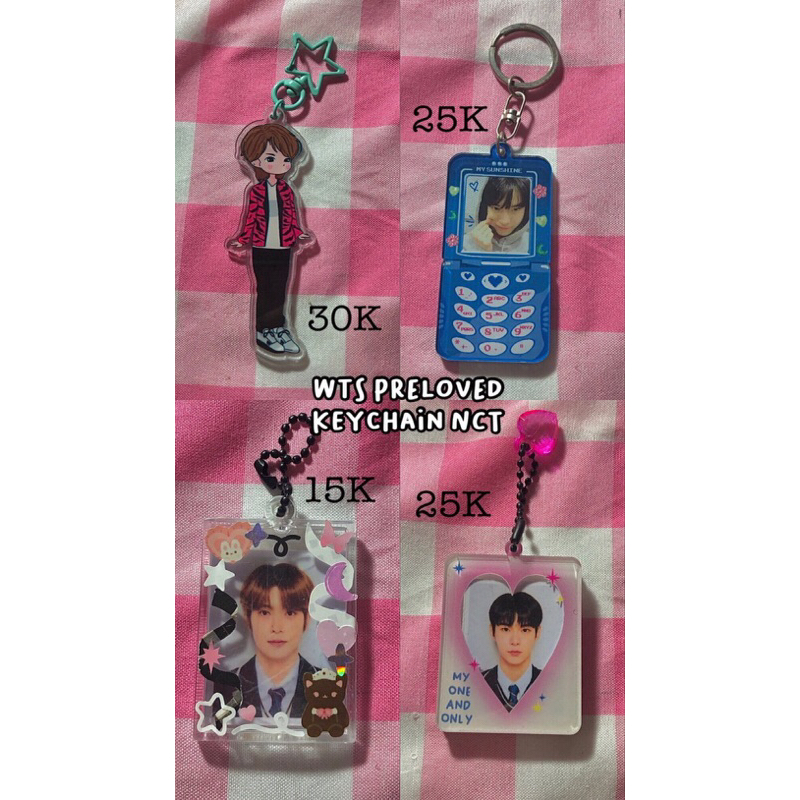 wts preloved keychain nct bts taehyung jaehyun doyoung
