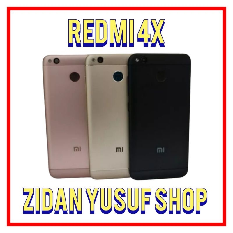 BACKDOOR BACK COVER KESING CASING HOUSING XIAOMI REDMI 4X TUTUP BELAKANG ORIGINAL