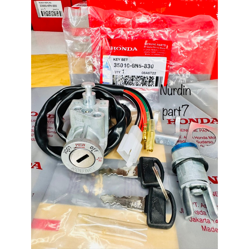 Kunci Kontak Set + Kunci Jok GN5 Honda Grand Astrea Lagenda ori