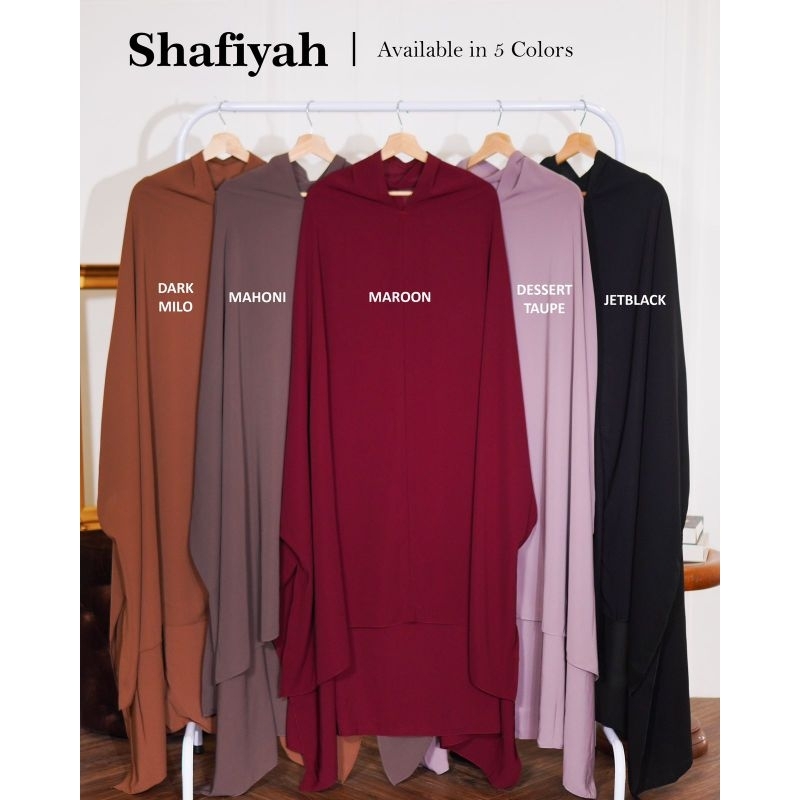 [FreeCadar] Khimar Fortaleza Jetblack Bonanza Non Pet | Khimar Syari Premium | Khimar Syari Non Pet 