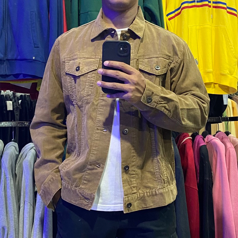 JACKET TRUCKER CORDUROY UNIQLO