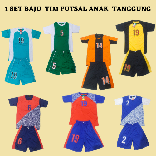 1 SET BAJU TIM FUTSAL  ANAK TANGGUNG