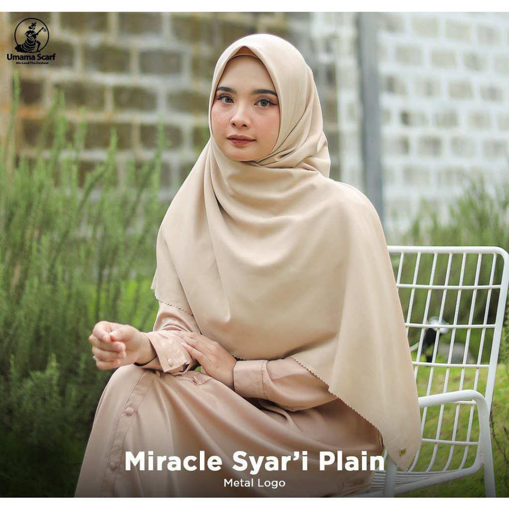 Kerudung Segiempat Voal Miracle Syar'i Original Umama Hijab Segiempat Jumbo Polos Nayla Hija'b