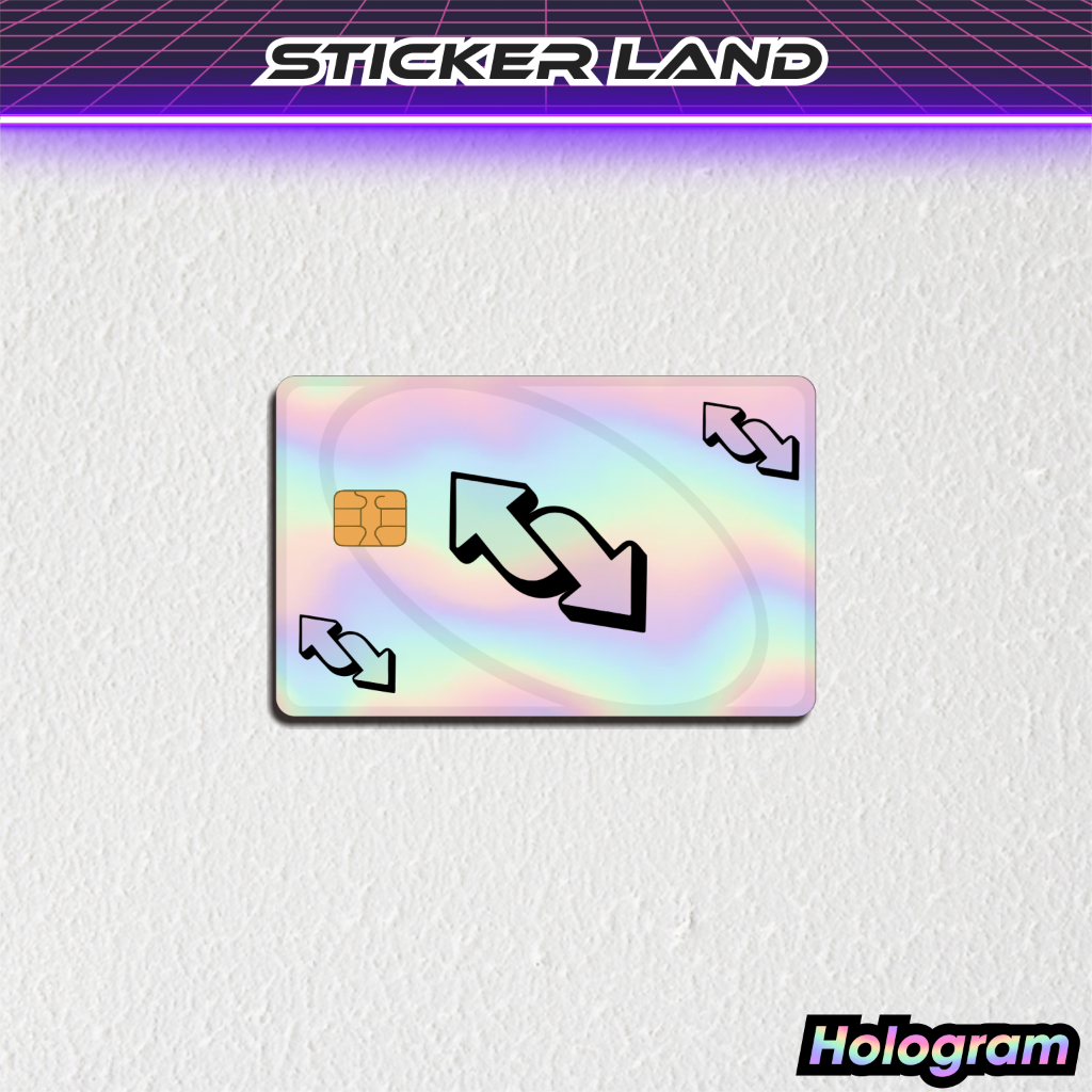 

Stiker ATM Uno Reverse Spesial Hologram - Stiker Kartu ATM Anime Hologram Emoney Flazz Sticker Land