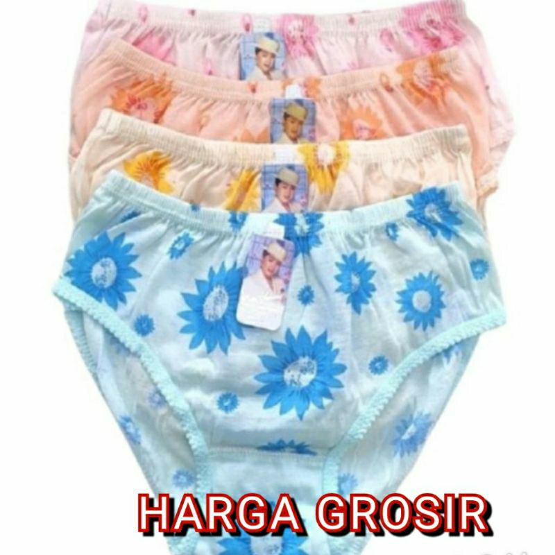 CD Perempuan Dewasa Motif Bunga-Bunga Bahan Lembut