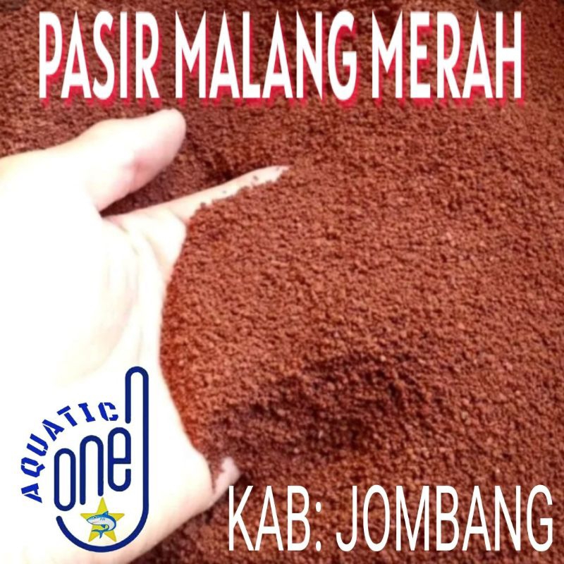 PASIR MALANG MERAH Pasmal merah halus dan kasar kemasan 1kg 1 kg