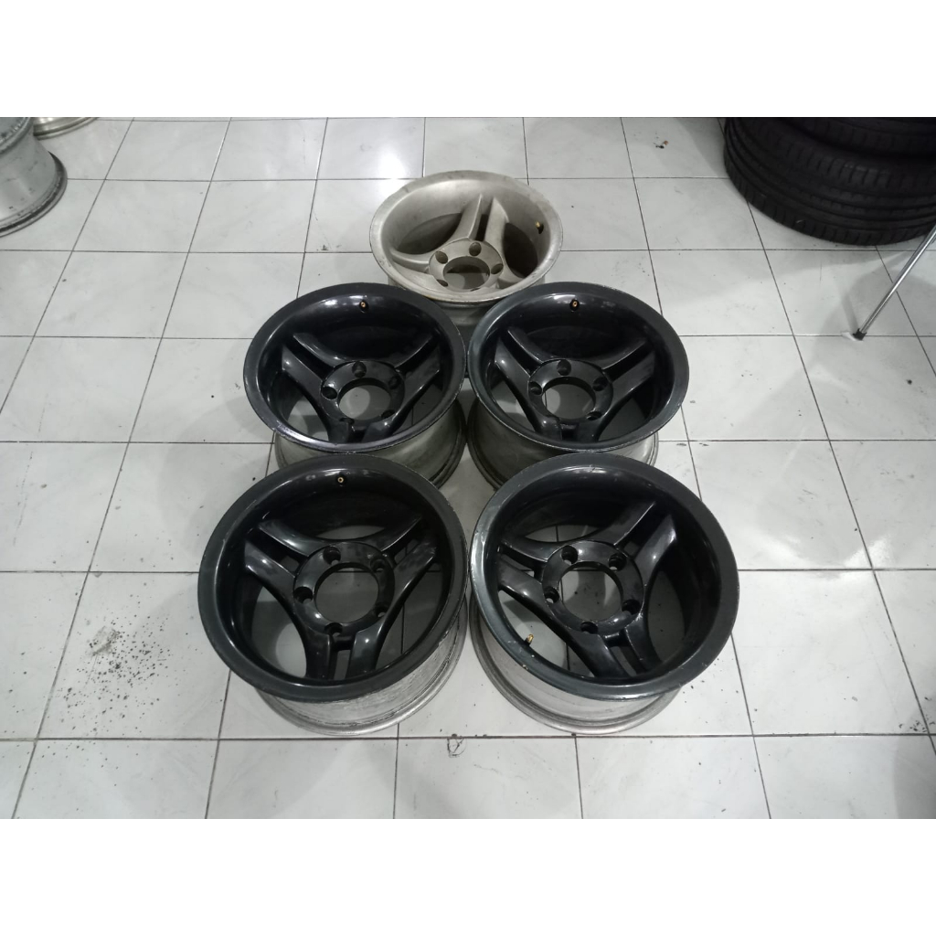 VELG MOBIL BEKAS KATANA RING 15x8,5 LUBANG PCD 5x139,7 5pcs SURABAYA