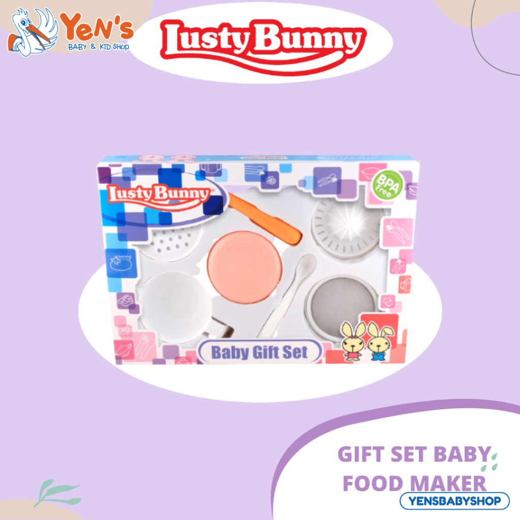 LustyBunny Baby Food Maker Set Gift Perlengkapan Makan Bayi