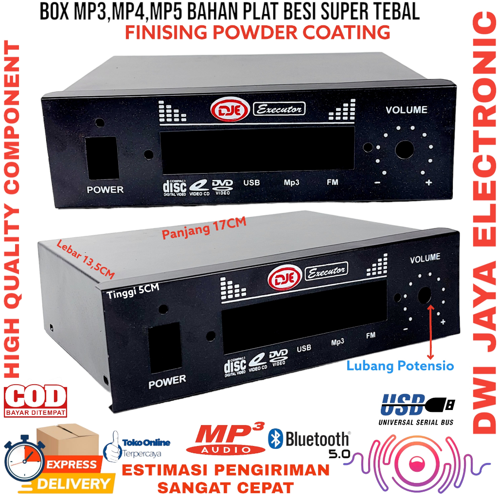 Box Kit / Panel / Modul Mp3 / Mp4 / Mp5 Besi