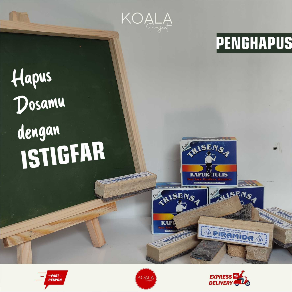 

PENGHAPUS PAPAN TULIS KAPUR BLACKBOARD WHITEBOARD - KOALA PROJECT