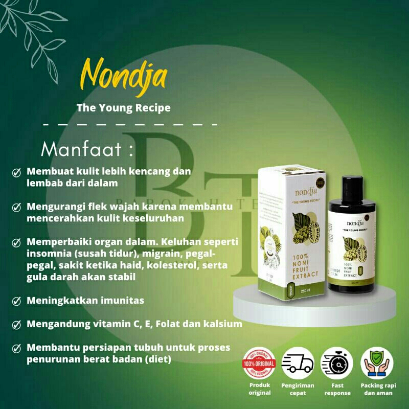 

Nondja the young recipe / 100% Noni Fruit Extract