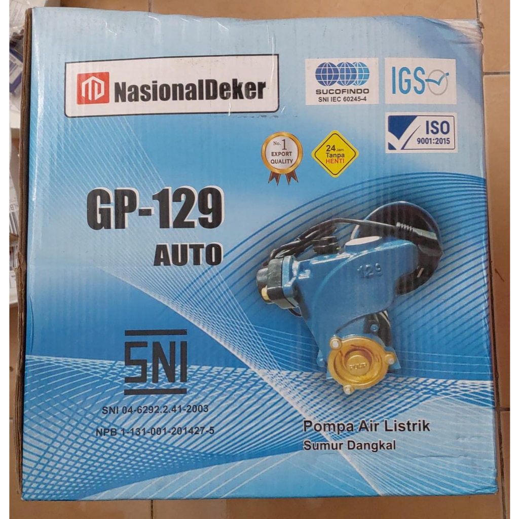 POMPA AIR AUTOMATIS GP-129 NASIONAL DEKE