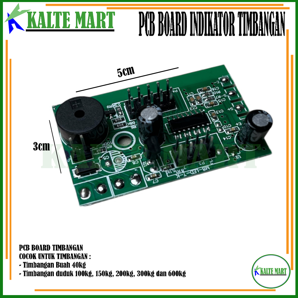 PCB Board Timbangan 150kg, Pcb Timbangan Duduk 300kg, Timbangan Buah 40kg, 100kg, 200kg dan 500kg