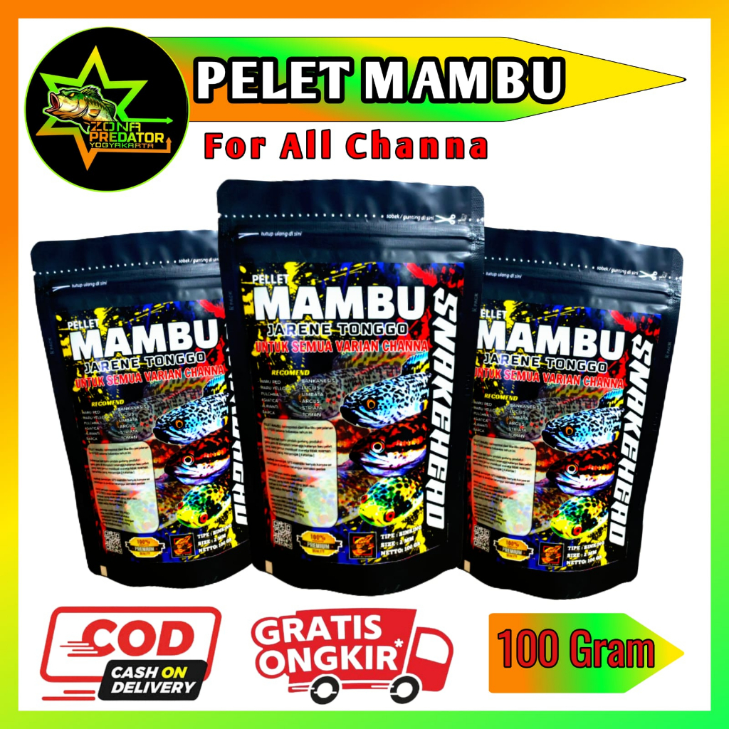 Pelet Mambu Pelet Channa 100 Gram Original Gfs Feed